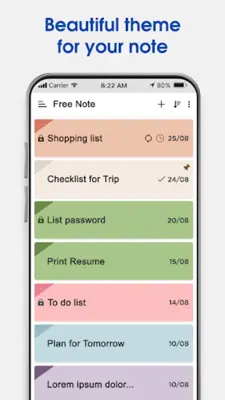 Notes - Color Notepad, Todo Li android App screenshot 0