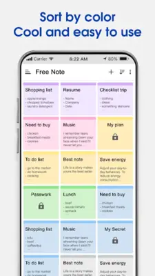 Notes - Color Notepad, Todo Li android App screenshot 1