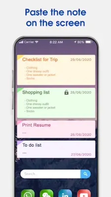 Notes - Color Notepad, Todo Li android App screenshot 6