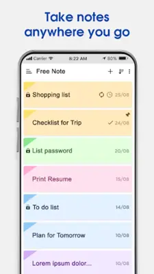 Notes - Color Notepad, Todo Li android App screenshot 7